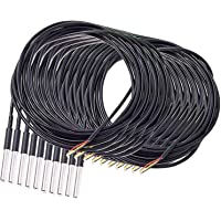 AZDelivery 10 x 3m cable DS18B20 sensor de temperatura digital de acero inoxidable sensor de temperatura resistente al…